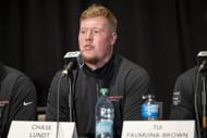 Chase Lundt: UConn v North Carolina - Wasabi Fenway Bowl Media Day - Source: Getty